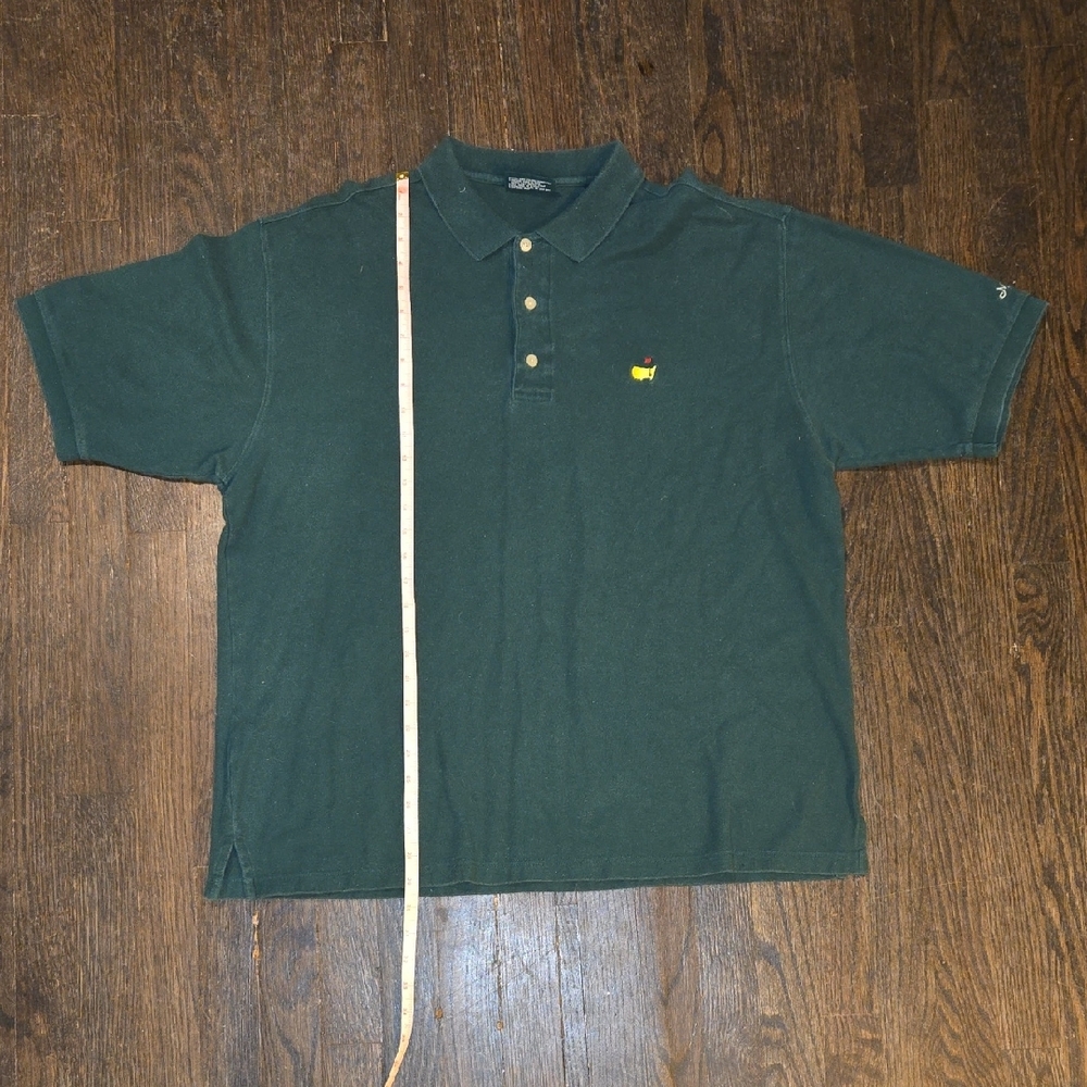 Vintage Masters Collection Golf Green Polo Shirt with Short Sleeves